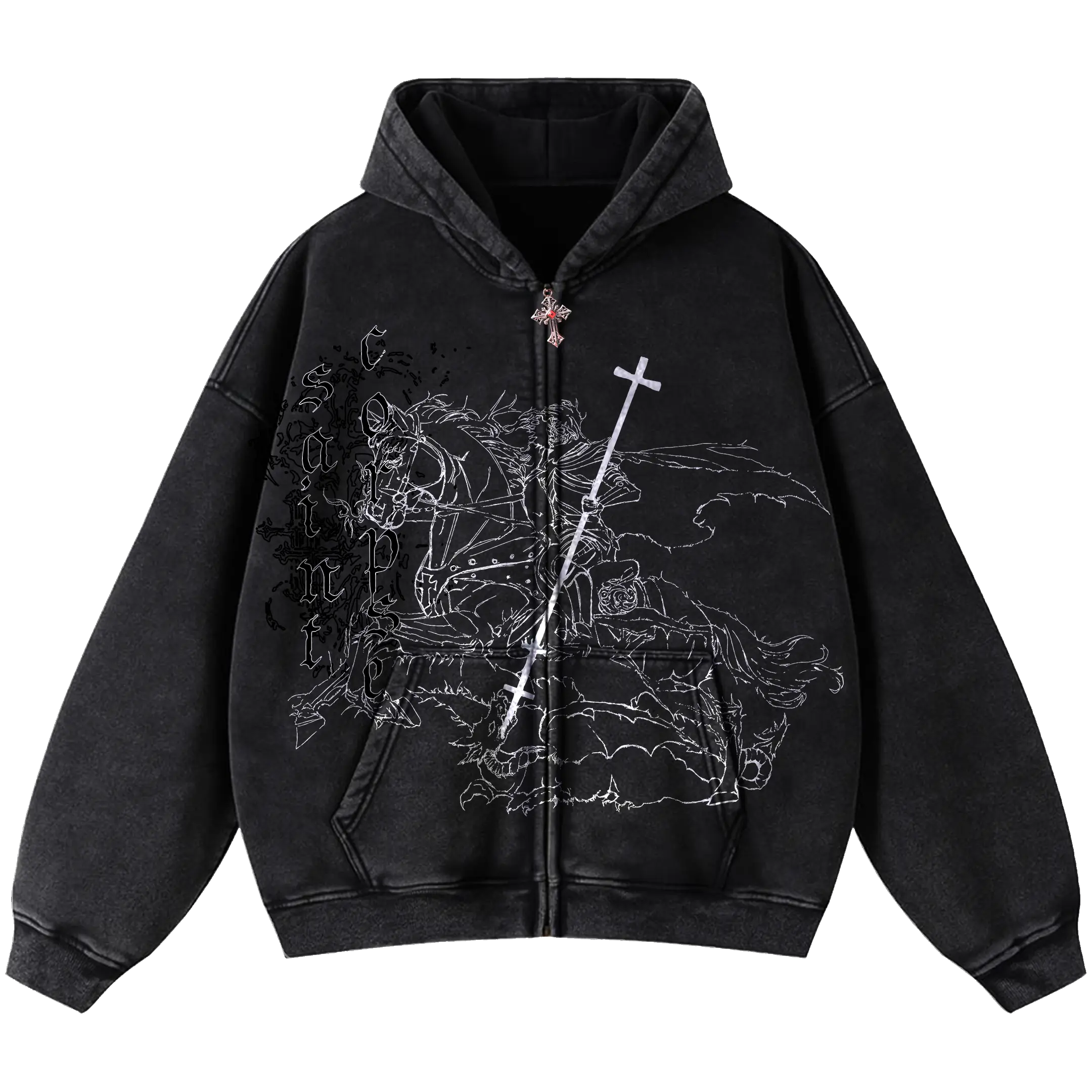Saint George Zip Black