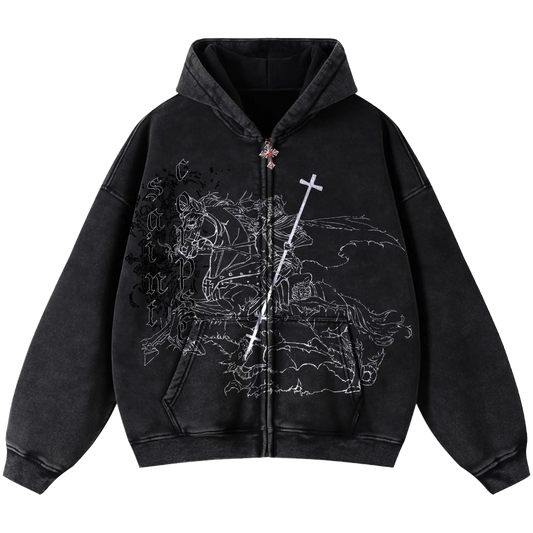 Saint George Zip Black